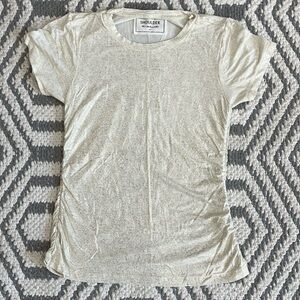 Gold Glittery Top with out the scratchy part of glitter!